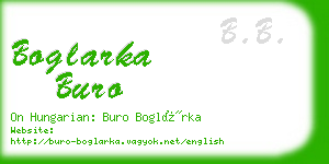 boglarka buro business card